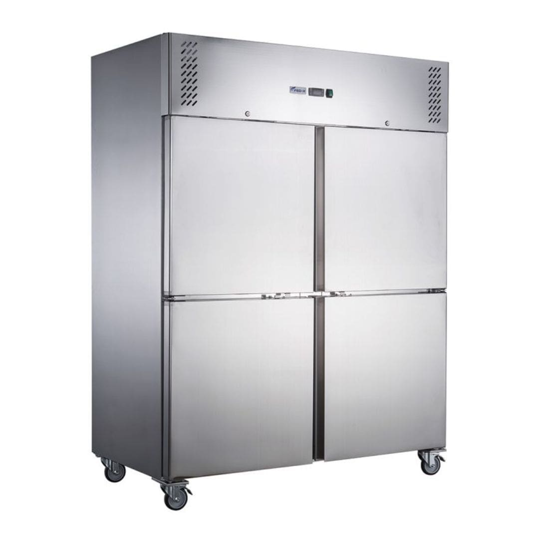 FED-X Split Four Door Upright Freezer XURF1410S2V