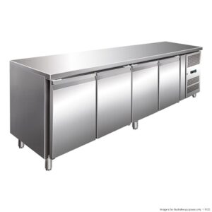 GN4100TN, Thermaster 4 Door Gastronorm Bench Fridge