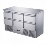 FED-X 6 Drawer Compact Bench Fridge, XGNS1300-6D