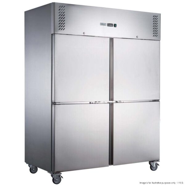 FED-X Split Four Door Upright Fridge 1410, XURC1410S2V