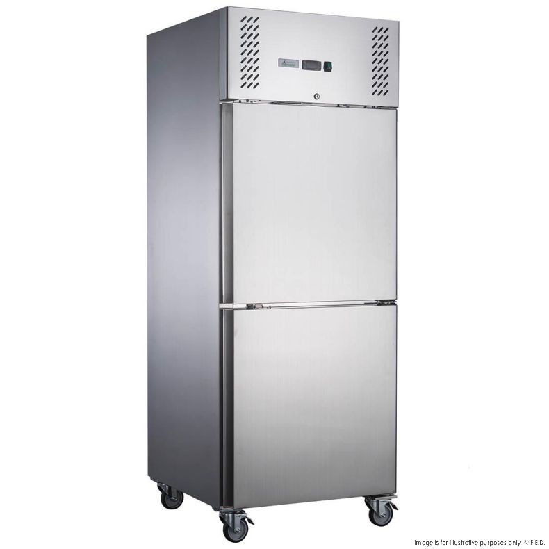 FED-X Split Two Door Upright Fridge 650L, XURC650S1V