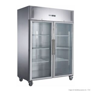 FED-X S/S Double Glass Door Upright Freezer, XURF1200G2V