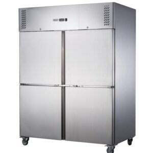 FED-X Split Four Door Upright Freezer 1410L, XURF1410S2V
