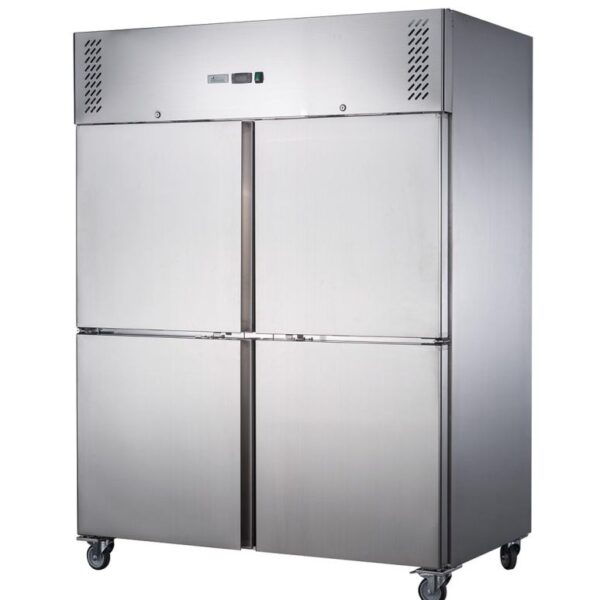 FED-X Split Four Door Upright Freezer 1410L, XURF1410S2V