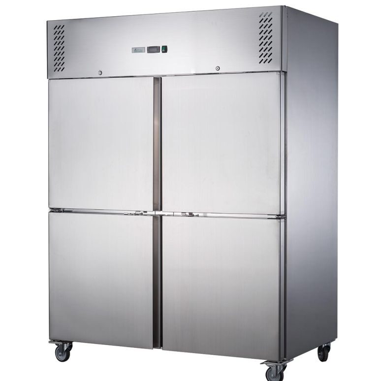 FED-X Split Four Door Upright Freezer 1410L, XURF1410S2V