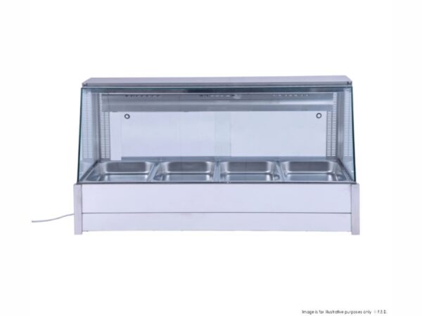 Bonvue Angled Countertop Bain Marie - 4 x 1/1GN, BM14TC