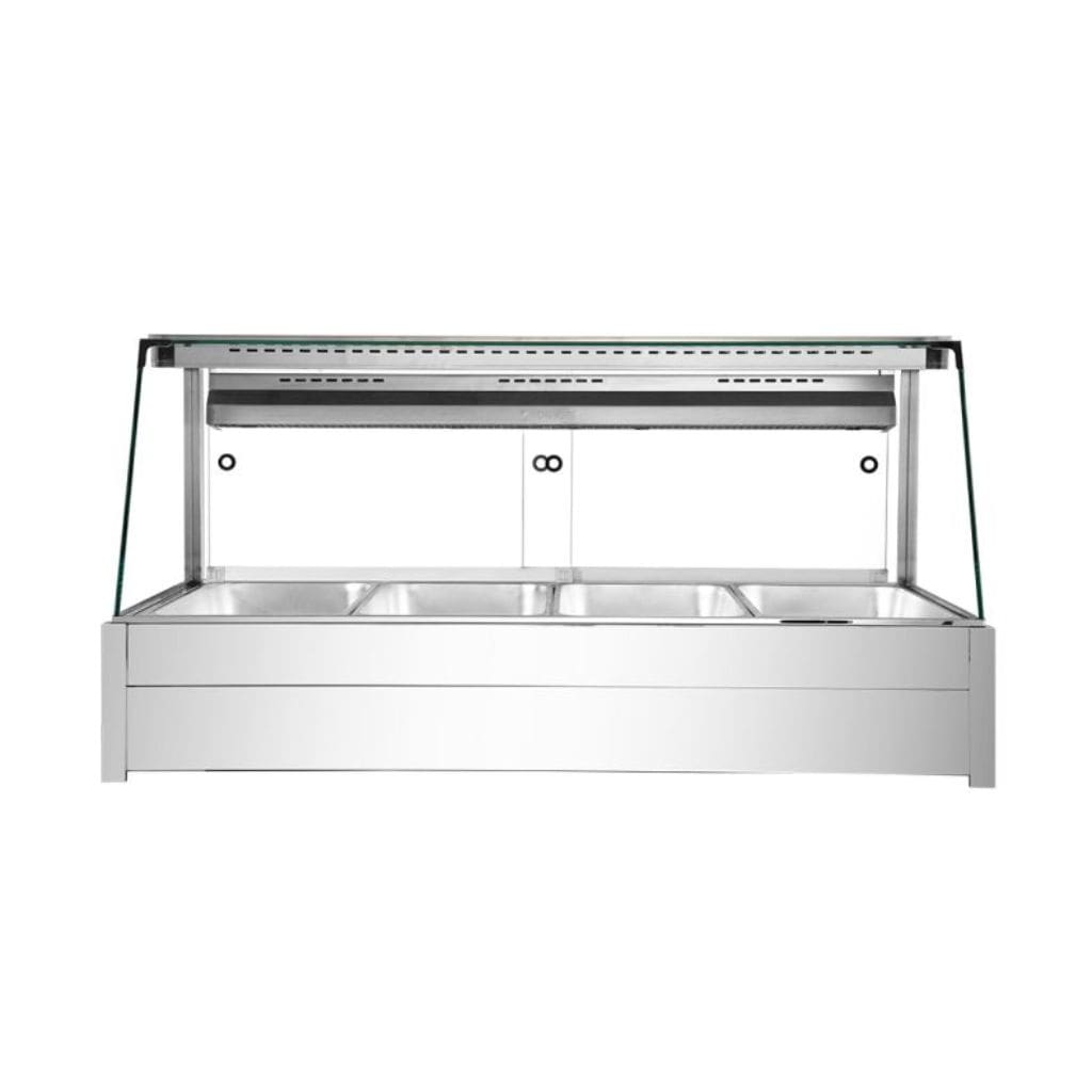 Bonvue BM14TC Angled Glass Wet & Dry Bain Marie - 4 x 1/1GN