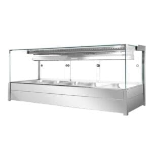 Bonvue BM17SC 5 Pan Square Glass Countertop Bain Marie