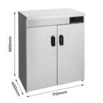 Elementry PW-DE Double Cabinet Plate Warmer 120 Plates