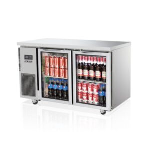 Skipio Glass Door Under Counter Fridge 2 Door, SGR12-2