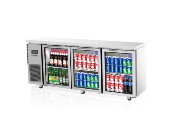 Skipio SGR18-3 Glass Door Under Counter Fridge - 3 Door