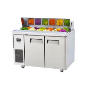 Skipio SHR12-2 Salad Side Prep Table with Hood Lid 432L