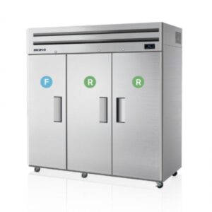 SRFT65-3, Skipio 3 Door Upright Dual Temp Fridge & Freezer