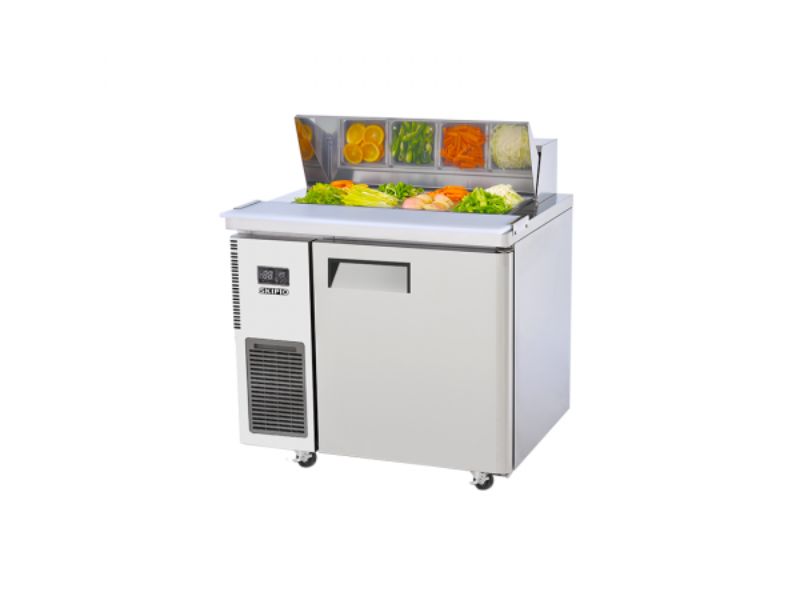 Skipio SHR9-1 Salad Side Prep Table with Hood Lid 293L