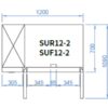 skipio SUR12-2 dimensions