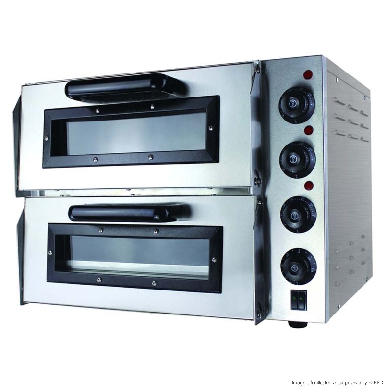 BakerMax Compact Double Deck Pizza Oven, EP2S, EP2S/15