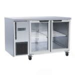 Thermaster Double Glass Door Bench Fridge TL1200TNG