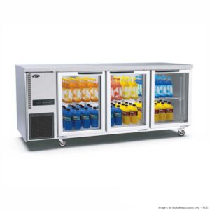 Thermaster TL1800TNG-3D Triple Glass Door Workbench Fridge