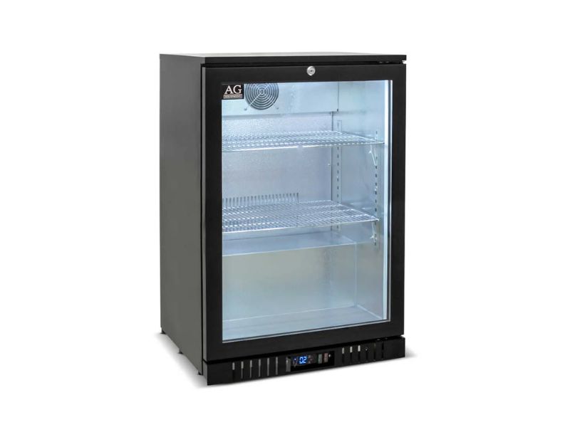 AG 1BBR-H Single Door Bar Fridge - Black