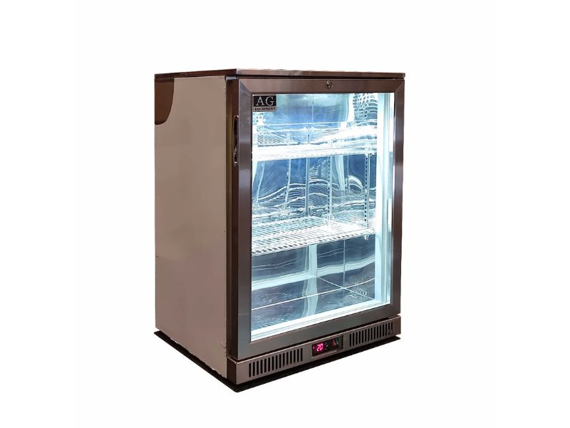 AG 1SBR-H Single Door Bar Fridge - Stainless Steel