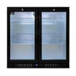 AG BEER2 2 Door mini Bar Fridge - Swing Door Black 220L