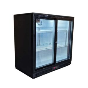 AG 2BBR-S Twin Sliding Door Bar Fridge