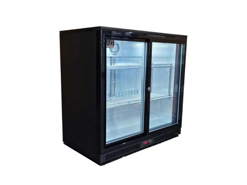 AG 2BBR-S Twin Sliding Door Bar Fridge