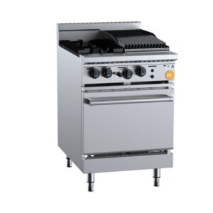 B+S Oven With Two Open Burners 300mm Char Broiler KOV-SB2-CBR3