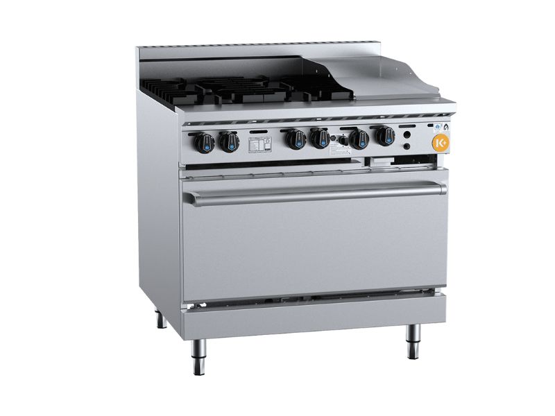 B+S Four Burner Oven With 300mm Grill Plate KOV-SB4-GRP3