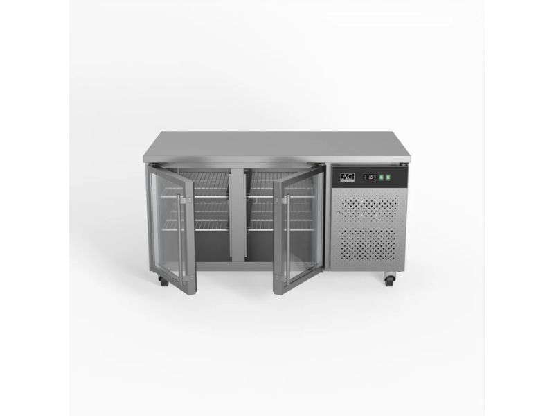 AG PAX2100TNG Under Bench Display Fridge 2 Glass Door 800mm Depth