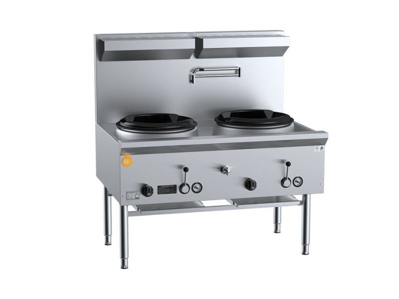 B+S K series Two Hole Waterless Wok Table UFWWK-2