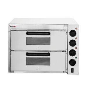 BakerMax EP-2T Countertop Double Deck Electric Pizza Oven