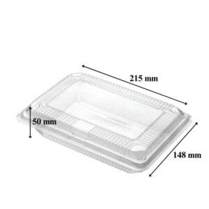 Clear Food Container OP-L6H 600pcs (50pcs x 12pkt)