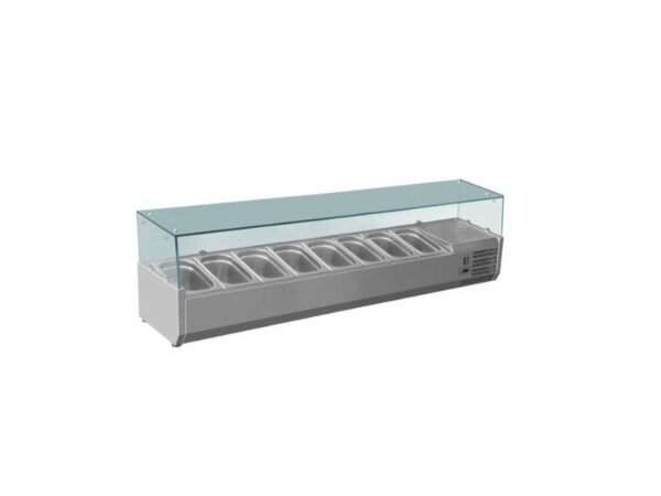 XVRX1800/380 FED-X Flat Glass Refrigerated Salad Bar 1800mm