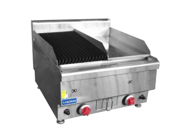 JUS-TRGH60E GASMAX Benchtop Chargrill & Griddle Combo