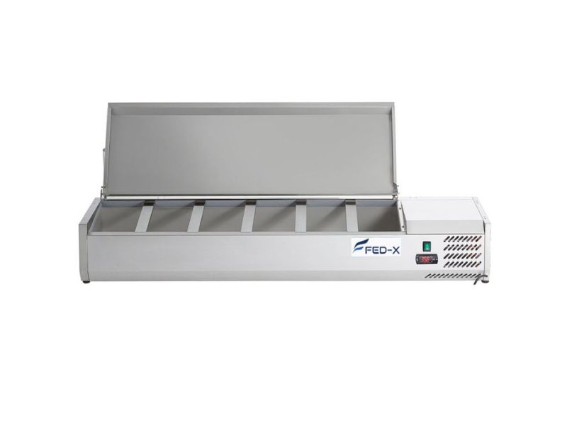 FED-X Tabletop Salad Prep Fridge - XVRX1500/380S