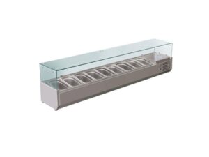 XVRX2000/380 FED-X Flat Glass Refrigerated Salad Bar 2000mm