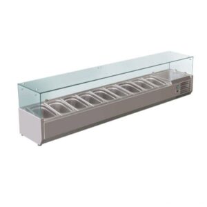 XVRX2000/380 FED-X Flat Glass Refrigerated Salad Bar 2000mm