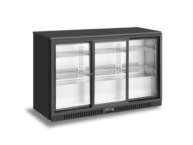 Atosa Under Bar Fridge 3 Sliding Doors, BB-330SEC, mini bar fridge