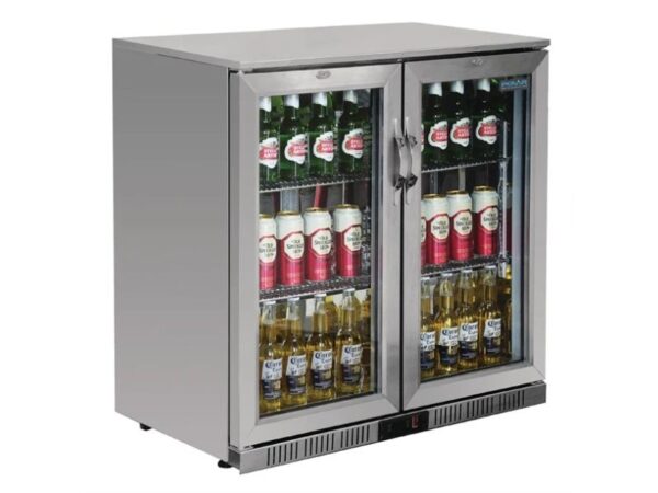 Polar 2 Door Small Bar Fridge 208 Litre, GL008-A