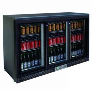 Thermaster Triple Sliding Door Bar Fridge, SC316SD