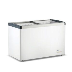 Thermaster WD396G 396L Display Chest Freezer with Flat Glass Top