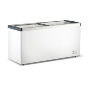 Thermaster WD516G Large Chest Freezer with Flat Glass Top - 516L