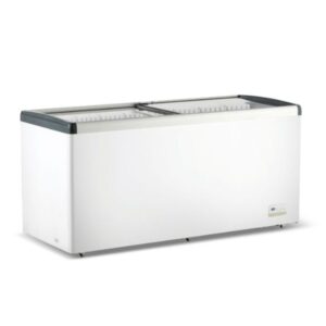 Thermaster WD586G Large Chest Freezer with Flat Glass Top - 586L