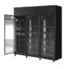 CDS Triple Door Display Supermarket Fridge - Elegant Black, Display Refrigerators & Freezers Sale