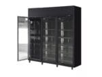 CDS Triple Door Display Supermarket Fridge - Elegant Black, Display Refrigerators & Freezers Sale