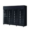 CDS Four Door Display Supermarket Fridge - Elegant Black