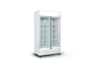CDS White Glass Door commercial bar Cooler with 2 Door, CDS-1000