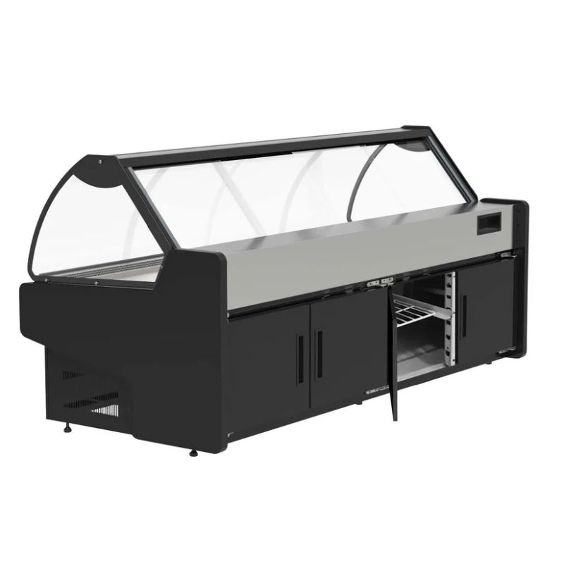 Austune Deli Display Fridge 1975mm wide with curved front glass, ADGBA-1975Y