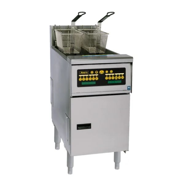 Anets Platinum Split Pan Electric Fryer with computer control, AEP14TC
